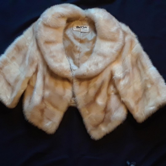 Vintage white mink jacket